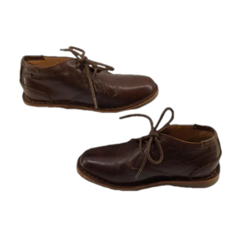 KENNETH COLE NEW YORK Real Deal Crazy Horse Brown Leather Chukka Boots—Boys 11 - Picture 11 of 14
